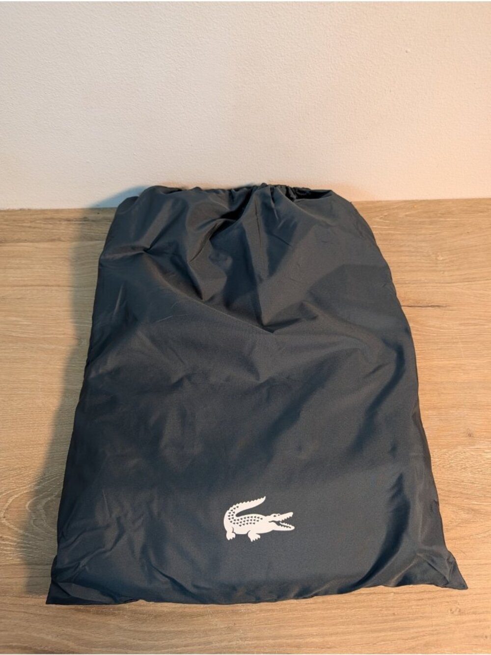 RARE Lacoste 2 In 1 2in1 100% Recycle Backpack With Pouch  Green Polyester Bag